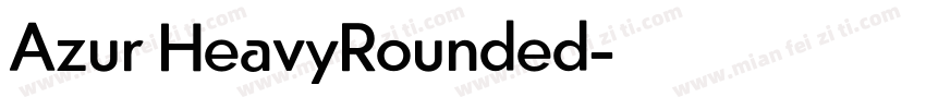 Azur HeavyRounded字体转换